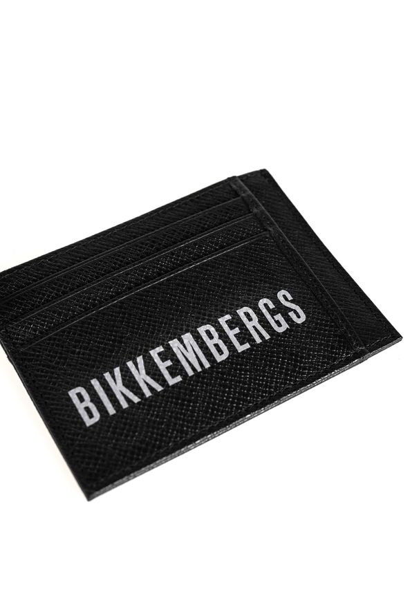 Bikkembergs Portfel "Big Logo" | E2BPME2R3093 | Big Logo | Mężczyzna | Czarny, Grafitowy. Kolor: czarny, szary, wielokolorowy. Materiał: skóra. Wzór: nadruk, aplikacja