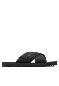 Calvin Klein Jeans Klapki Cross Sandal Slipon Rp In Btw YM0YM00942 Czarny. Kolor: czarny #1