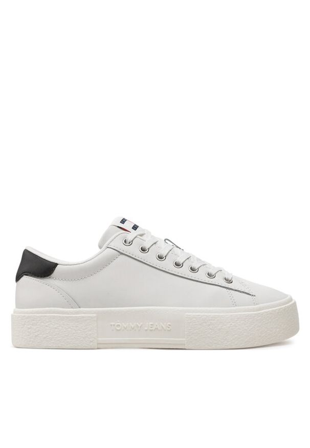 Tommy Jeans Sneakersy Tjw Foxing Flatform Sneaker EN0EN02567 Écru. Materiał: skóra