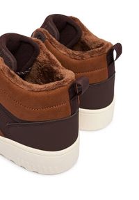 Adidas - adidas Sneakersy Hoops 4.0 Mid JQ5364 Brązowy. Kolor: brązowy. Materiał: skóra