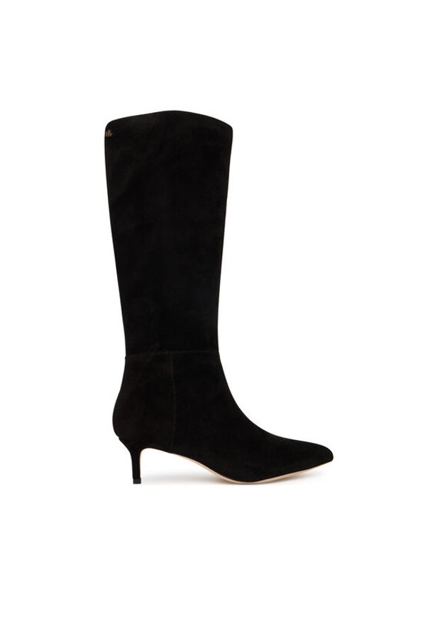 Lauren Ralph Lauren - LAUREN RALPH LAUREN Kozaki 802967811002 Czarny. Kolor: czarny. Materiał: zamsz, skóra