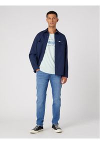 Wrangler T-Shirt Frame Logo W70JD3X6U 112330824 Zielony Regular Fit. Kolor: zielony. Materiał: bawełna #1