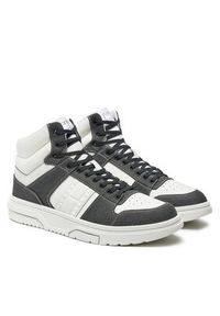 Tommy Jeans Sneakersy The Brooklyn Mid Top EM0EM01430 Czarny. Kolor: czarny. Materiał: zamsz, skóra #5
