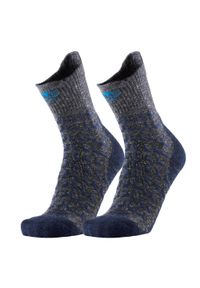 Skarpety trekking dorosly Therm-ic Trekking UltraCool Linen Crew wysokosc goleni. Kolor: wielokolorowy, niebieski, szary. Materiał: len, poliamid, wiskoza, elastan. Sport: turystyka piesza