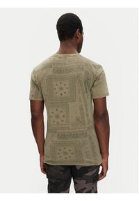 Brave Soul T-Shirt MTS-568MASCADA Khaki Regular Fit. Kolor: brązowy. Materiał: bawełna #3