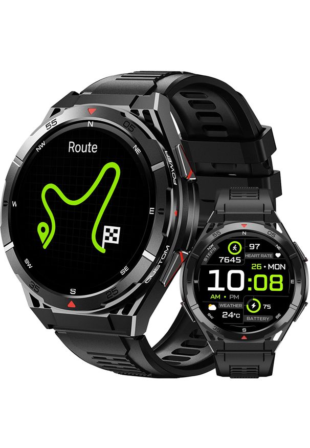 Rubicon - SMARTWATCH z GPS męski do biegania SPORT. Rodzaj zegarka: smartwatch. Styl: sportowy