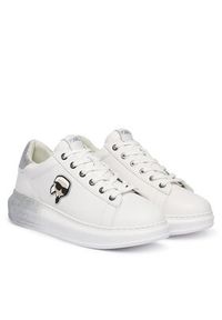 Karl Lagerfeld - KARL LAGERFELD Sneakersy Kapri KL62530F Biały. Kolor: biały. Materiał: skóra #5