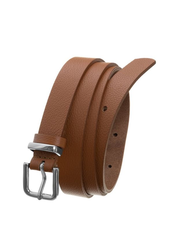 Pasek damski kamelowy Badura PAS_D018KM_CD. Materiał: skóra. Styl: elegancki
