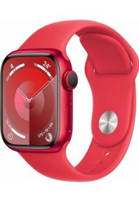 APPLE - Smartwatch Apple Watch 9 GPS 41mm Red Alu S/M Czerwony (S7193081). Rodzaj zegarka: smartwatch. Kolor: czerwony #1