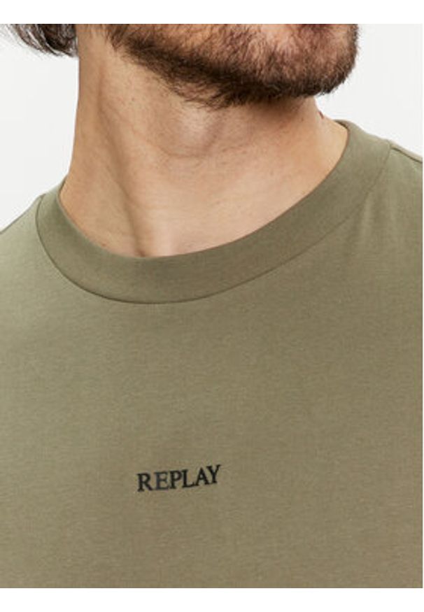 Replay T-Shirt M6795.000.2660 Zielony Regular Fit. Kolor: zielony. Materiał: bawełna
