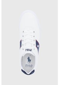 Polo Ralph Lauren Tenisówki męskie kolor biały. Nosek buta: okrągły. Zapięcie: sznurówki. Kolor: biały. Materiał: guma #2