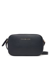 TOMMY HILFIGER - Tommy Hilfiger Torebka Th Logo Camera Bag AW0AW18115 Granatowy. Kolor: niebieski. Materiał: skórzane #1