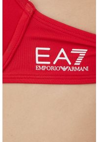 EA7 Emporio Armani dwuczęściowy strój kąpielowy 911026.CC418 kolor czerwony lekko usztywniona miseczka. Kolor: czerwony. Materiał: materiał #8