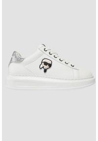 Karl Lagerfeld - KARL LAGERFELD Białe sneakersy Kapri Nft Lo Lace. Kolor: biały