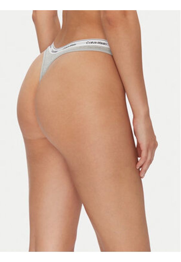 Calvin Klein Underwear Komplet 3 par stringów 000QD5209E Kolorowy. Materiał: bawełna. Wzór: kolorowy