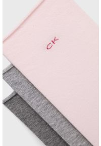 Calvin Klein Skarpetki (3-pack) damskie kolor różowy. Kolor: różowy