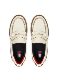 TOMMY HILFIGER - Tommy Hilfiger Loafersy Archive '01 Leather Loafer EN0EN03022 Écru. Kolor: kremowy. Materiał: skóra #5