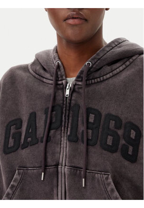 GAP - Gap Bluza 714577-02 Brązowy Oversize. Kolor: brązowy. Materiał: bawełna