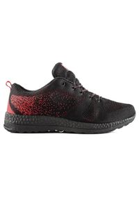 DK Czarno-czerwone Sneakersy Męskie czarne. Kolor: czarny, wielokolorowy, czerwony