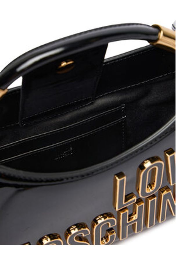Love Moschino - LOVE MOSCHINO Torebka JC4248PP0OKE100A Czarny. Kolor: czarny. Materiał: skórzane