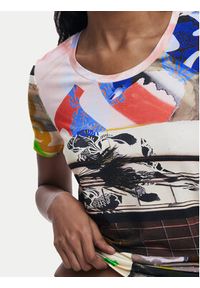 Desigual T-Shirt Collage 25SWTK14 Kolorowy Regular Fit. Materiał: wiskoza. Wzór: kolorowy #3