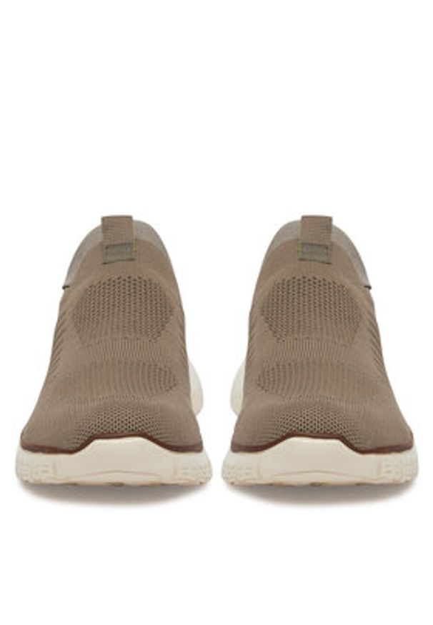 Rieker Półbuty B6659-64 Beżowy. Kolor: beżowy. Materiał: materiał