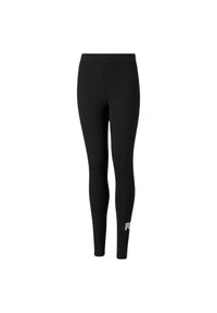 Puma - Legginsy Dziecięce Logo ESS. Kolor: czarny. Styl: sportowy