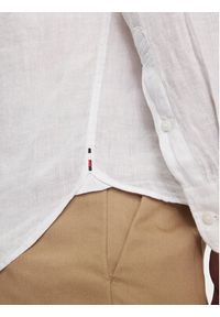 TOMMY HILFIGER - Tommy Hilfiger Koszula MW0MW34602 Biały Regular Fit. Kolor: biały. Materiał: len #4