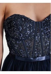 Hey Kyla Sukienka wieczorowa 5AI073HK Granatowy Regular Fit. Kolor: niebieski. Materiał: syntetyk. Styl: wizytowy #7