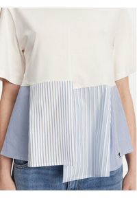 Weekend Max Mara T-Shirt Bird 2515941102 Biały Relaxed Fit. Kolor: biały. Materiał: bawełna #4