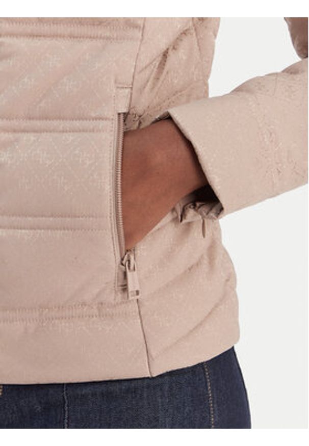 Guess Kurtka przejściowa 180536 Beżowy Classic Fit. Kolor: beżowy. Materiał: syntetyk