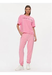 Gaudi Spodnie dresowe 411BD24009 Różowy Regular Fit. Kolor: różowy. Materiał: syntetyk