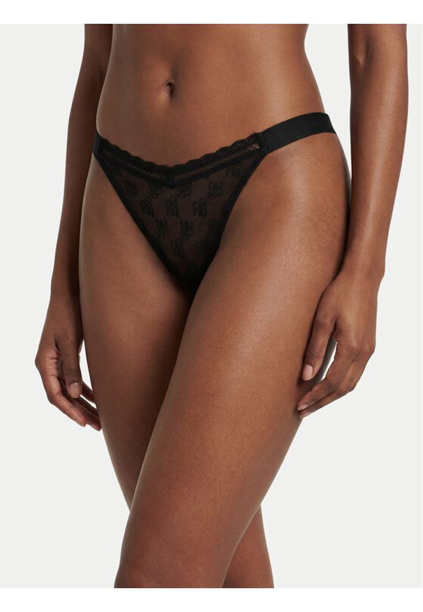 Hugo - HUGO Stringi 50557225 Czarny. Kolor: czarny. Materiał: syntetyk