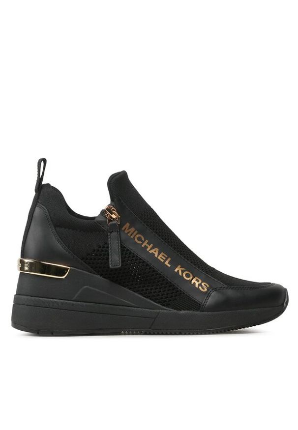 MICHAEL Michael Kors Sneakersy Willis Wedge Trainer 43F3WIFS1D Czarny. Kolor: czarny. Materiał: materiał