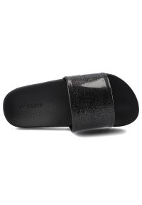 zaxy - Czarne Klapki Zaxy Dziecięce Buty Z Brokatem. Okazja: na spacer. Kolor: czarny. Materiał: guma. Styl: wakacyjny #4