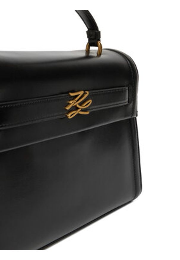 Karl Lagerfeld - KARL LAGERFELD Torebka A4W30099 Czarny. Kolor: czarny. Materiał: skórzane