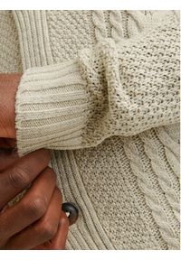 Jack & Jones Kardigan Craig 12258484 Écru Regular Fit. Materiał: syntetyk #4