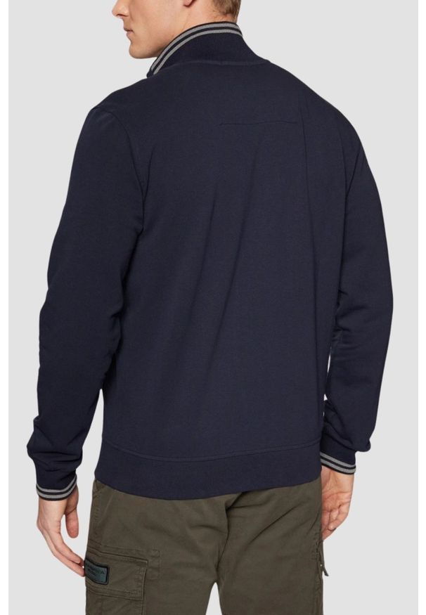 Aeronautica Militare - AERONAUTICA MILITARE Granatowa bluza męska Color-block, Rozmiar XL. Kolor: niebieski. Wzór: nadruk