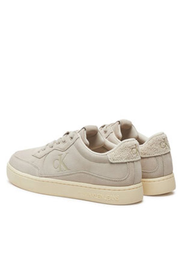Calvin Klein Jeans Sneakersy YM0YM01094 Biały. Kolor: biały. Materiał: zamsz, skóra