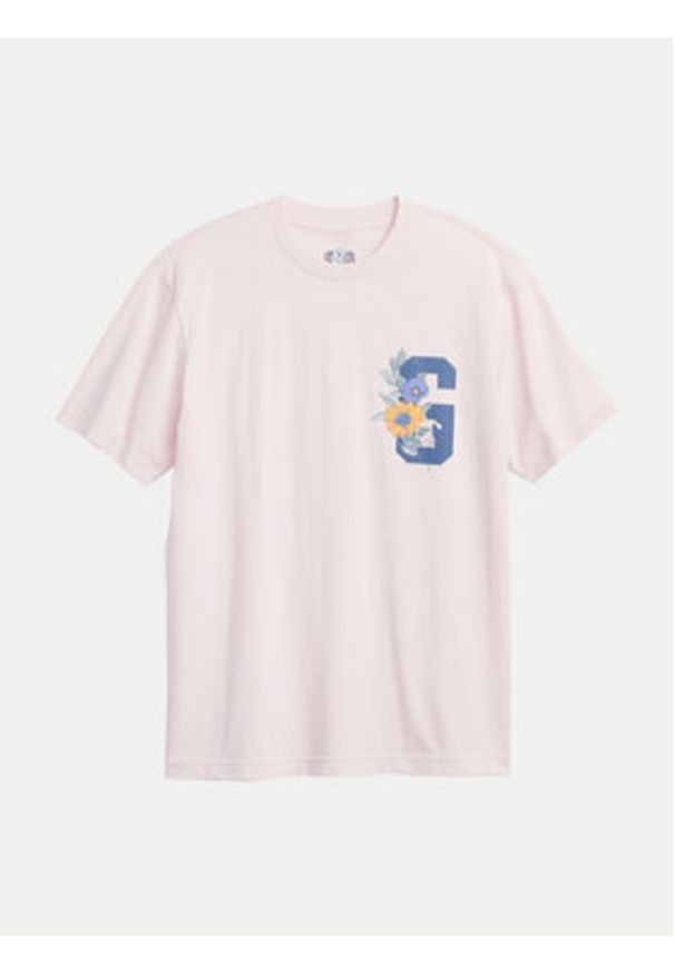 GAP - Gap T-Shirt 586480-03 Różowy Regular Fit. Kolor: różowy. Materiał: bawełna