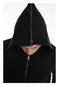 La Haine Inside Us Bluza | 3M M1166 | Mężczyzna | Czarny. Okazja: na co dzień. Typ kołnierza: kaptur. Kolor: czarny. Materiał: wiskoza, elastan. Wzór: aplikacja. Styl: casual, elegancki #7