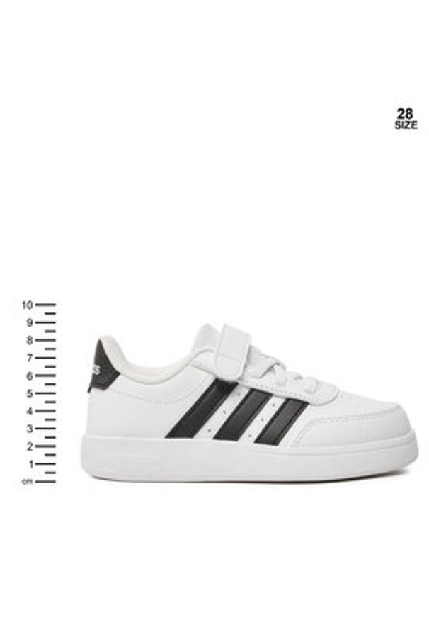 Adidas - adidas Sneakersy Breaknet 2.0 El C IE3792 Biały. Kolor: biały. Materiał: skóra