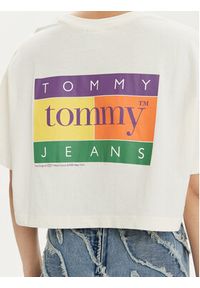 Tommy Jeans T-Shirt Summer Flag DW0DW18141 Biały Oversize. Kolor: biały. Materiał: bawełna