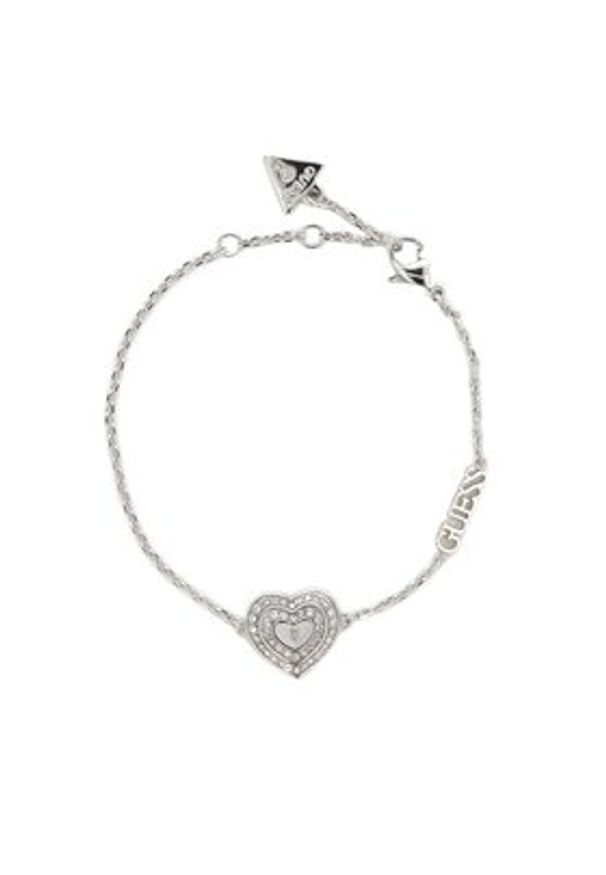 Guess Bransoletka JUBB04 031JW Srebrny. Materiał: srebrne. Kolor: srebrny