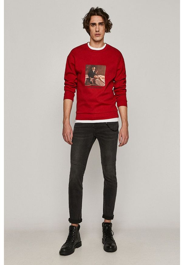 medicine - Medicine - Bluza Valentines. Okazja: na co dzień. Kolor: czerwony. Wzór: nadruk. Styl: casual