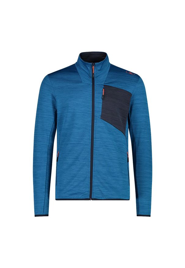 Bluza męska turystyczna CMP 35G6777. Kolor: niebieski. Styl: sportowy. Sport: turystyka piesza