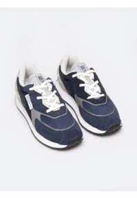 Big-Star - Sneakersy męskie ze skóry naturalnej granatowe RR174373 403. Okazja: na co dzień. Kolor: niebieski. Materiał: skóra #2