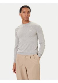 Guess Sweter M5YR26 Z0122 Szary Slim Fit. Kolor: szary. Materiał: syntetyk