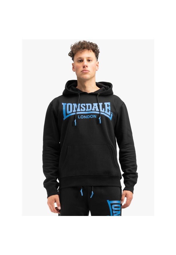 Bluza z kapturem Lonsdale Chatsworth. Typ kołnierza: kaptur. Kolor: wielokolorowy, niebieski, czarny. Wzór: kolorowy