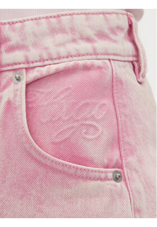 Hugo - HUGO Spódnica jeansowa Gloom_B 50534786 Różowy Regular Fit. Kolor: różowy. Materiał: bawełna